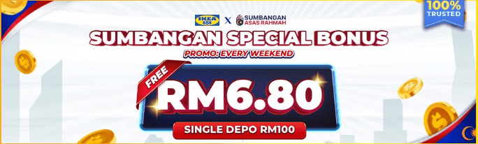 Ikea888 latest free credit slot bonus banner