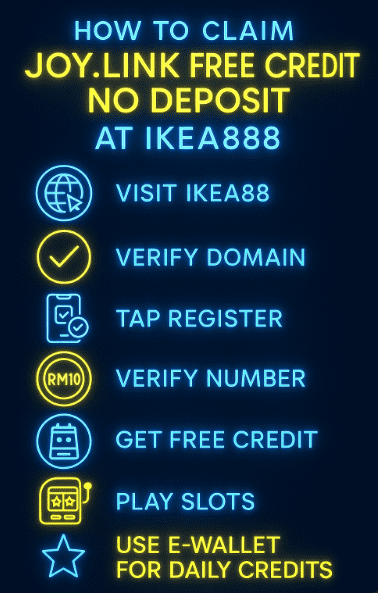 How to Claim Joy.link Free Credit No Deposit at Ikea888