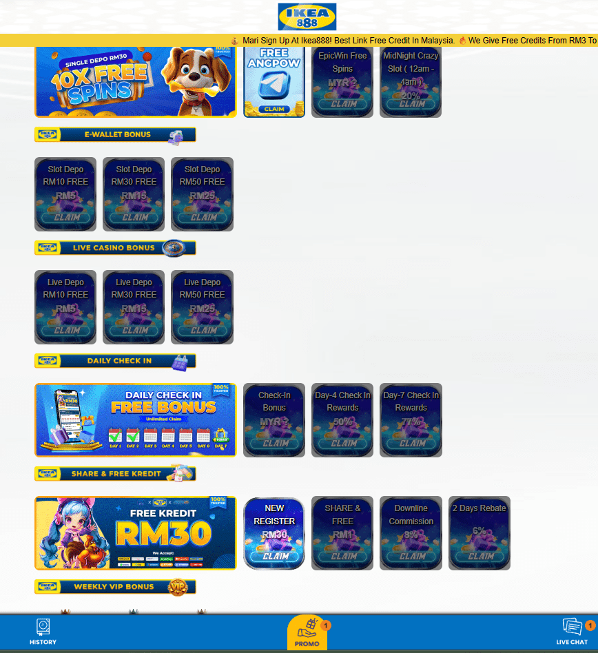 Ikea888 Bonus listing